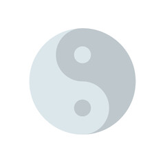 Yin Yang vector icon