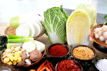 Kimchi Fresh and Healthy Ingredients.