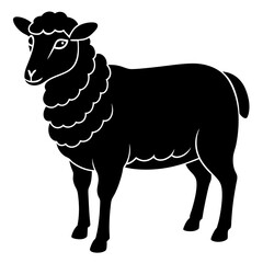 Sheep vector artwork silhouette illustration