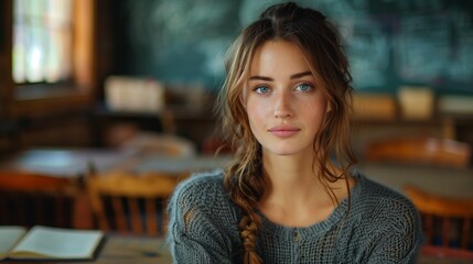 Fototapeta premium portrait of a student girl