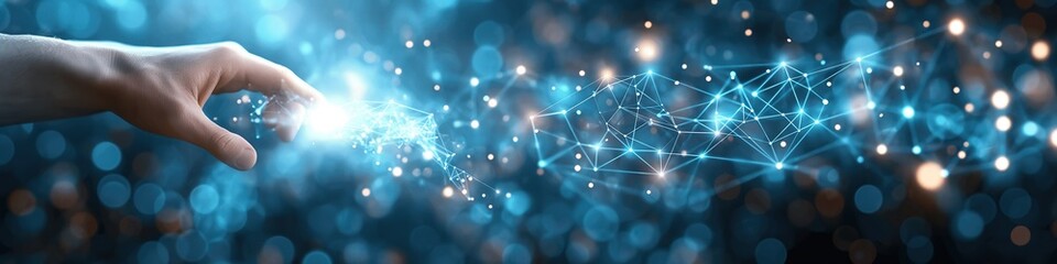 web banner for global connection in business , information and trade
