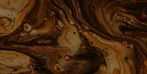 Enigmatic Elegance: Oil-Painted Liquid Art with Vibrant Translucent Colors
