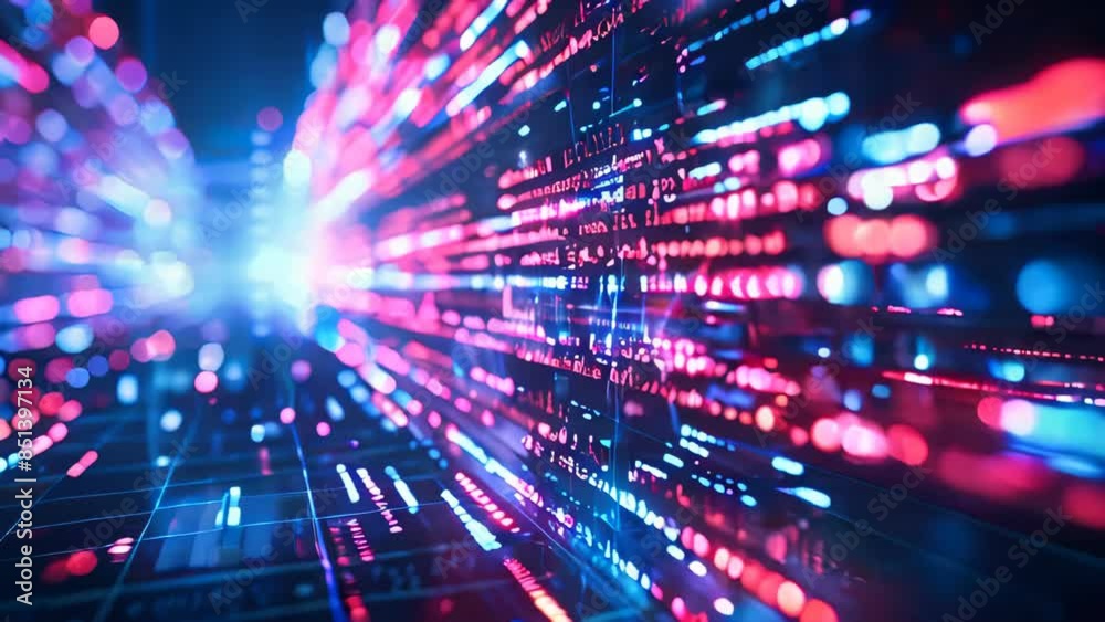 Poster abstract background of generic computer code. data and technology concept animation.