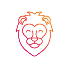 Lion vector icon