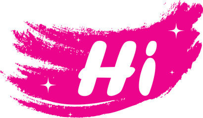 Slogan hi with smooth lines. Vector success quotes for banner or wallpaper.eps10