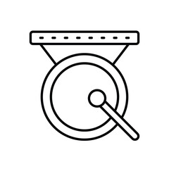 Chinese Gong vector icon