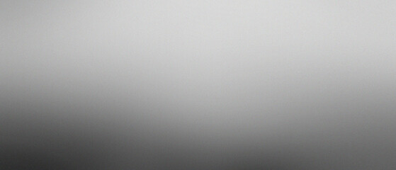 Abstract Gradient Background with Smooth Transition from Light to Dark Shades of Gray, blurred noise and grainy texture