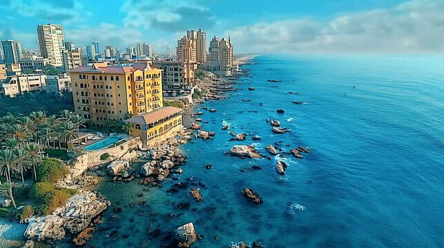 View of the city of Jeddah, Saudi Arabia