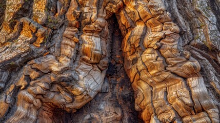 rugged tree bark with rich textures in a natural setting