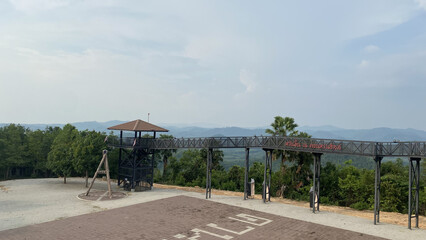 architecture skywalk structure tourism travel songkhla kuan ron hill.