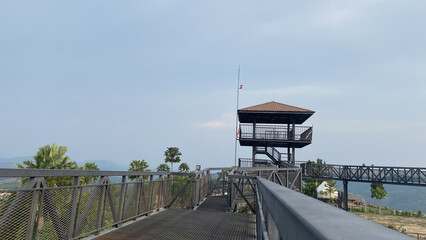 architecture skywalk structure tourism travel songkhla kuan ron hill.