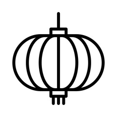Chinese lantern line icon. Chinese new year icon. Chinese new year icon isolated on white background. Transparent background, minimalist symbol. Vector images
