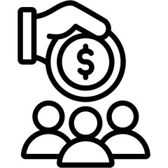 Crowdfunding Icon