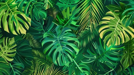 Tropical Leaves Pattern