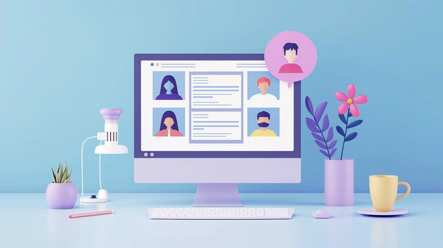 Vector illustration Human resources uses computers to find applicants for job interviews. Hiring employees. Human resource management Employment services. HR teamwork,