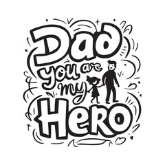 Happy fathers day typography tshirt design template, fathers day typography design