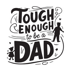 Happy fathers day typography tshirt design template, fathers day typography design