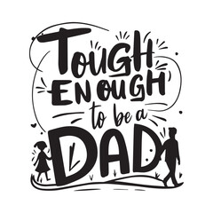 Happy fathers day typography tshirt design template, fathers day typography design