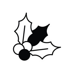 Holly vector icon