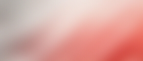 Abstract Gradient Background with Soft Red and White Colors for Modern Design Projects, blurred noise and grainy texture