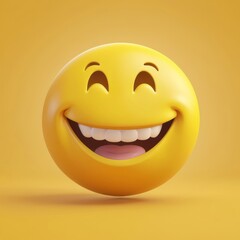 Fototapeta premium a close up of a smiley face with a big smile