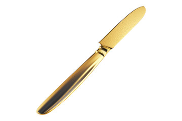 Fototapeta premium Golden pairing blade isolated on transparent background
