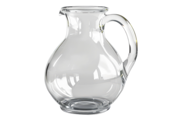 Glass jug isolated on transparent background