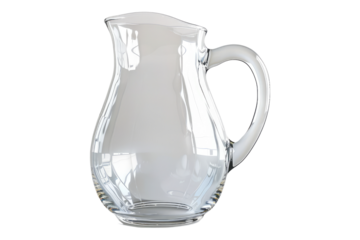 Glass jug isolated on transparent background