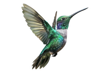 Humming bird isolated on transparent background