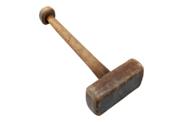 Impact mallet isolated on transparent background