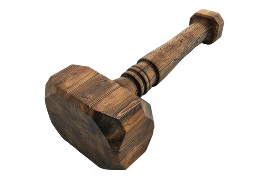 Impact mallet isolated on transparent background