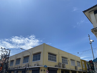 Phuket old town with Building Sino Portuguese