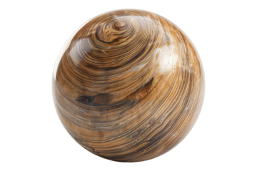 Lawn bowls ball isolated on transparent background