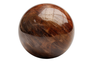 Lawn bowls ball isolated on transparent background