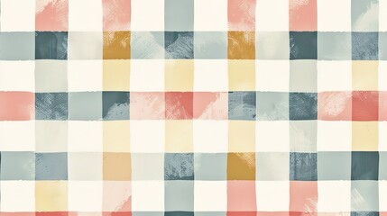 Gingham pattern wallpaper