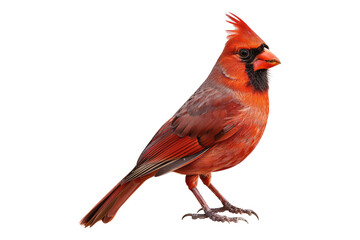 Fototapeta premium Northern cardinal isolated on transparent background