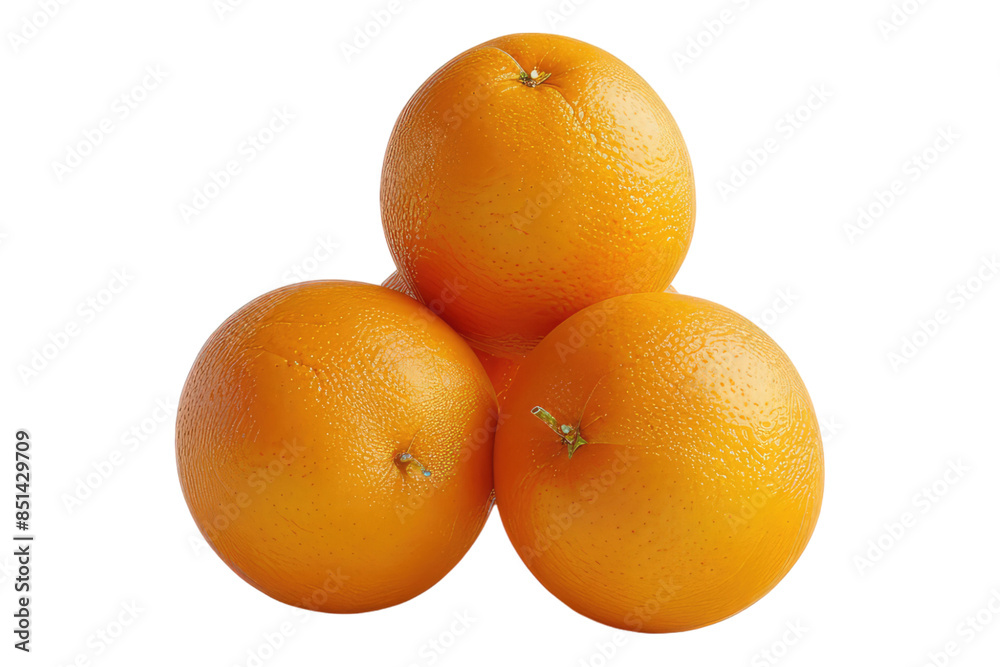 Poster orange isolated on transparent background