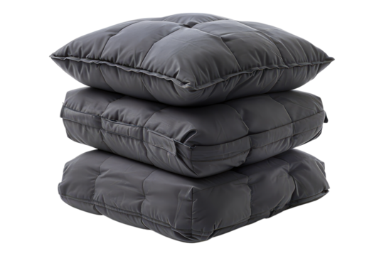 Packing cubes isolated on transparent background