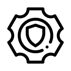 gear line icon