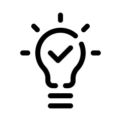 lightbulb line icon