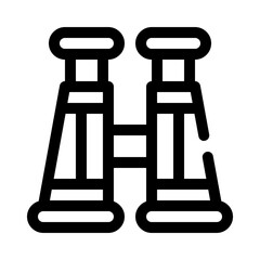 binoculars line icon