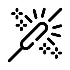 sparkler line icon