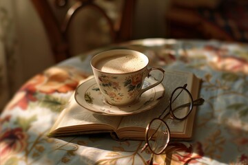 Elegant Coffee Table Decor. Modern and Inviting Coffee Setup concept