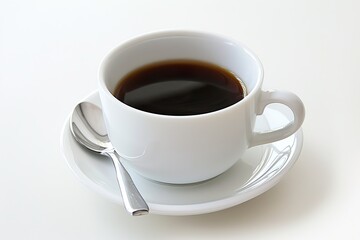 Obraz premium Stylish Coffee and Tea Service. Fresh Brewed Drink Scene concept