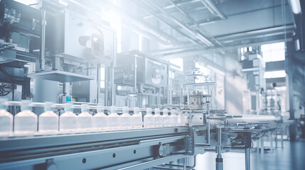Obraz premium Pharmaceutical production belt.