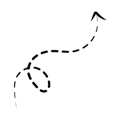 Dotted Line Arrow