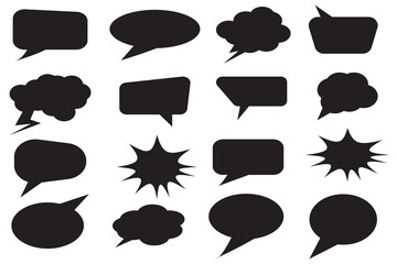 Speech bubble icon. Speech bubbles icon on a white and black background. Speech bubbles icon comment icon and chatting icon use for the web site design. vector illustration.
