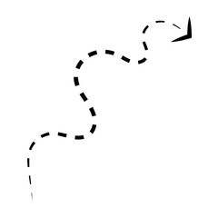 Dotted Line Arrow