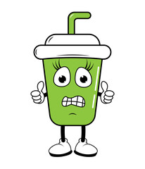 Drinking Cup Cartoon