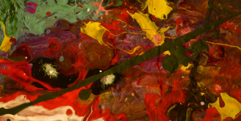 Chromatic Chaos Unleashed: Revel in the Vibrant and Joyful Symphony of Colors in an Abstract Creation
